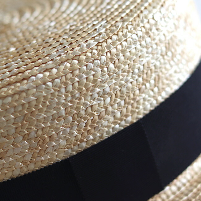 楽天市場】【特典あり】石田製帽 細麦 ストローハット キャノチエ 424