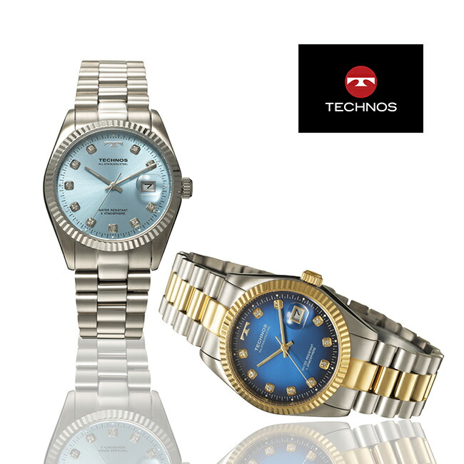 楽天市場】TECHNOS テクノス ラウンド デイト[腕時計 メンズ 男性 普段