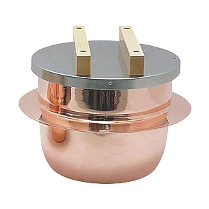 新光金属 新光堂 純銅製 炊飯釜 ごはんはどうだ！ 5合釜 CM-5 (鍋