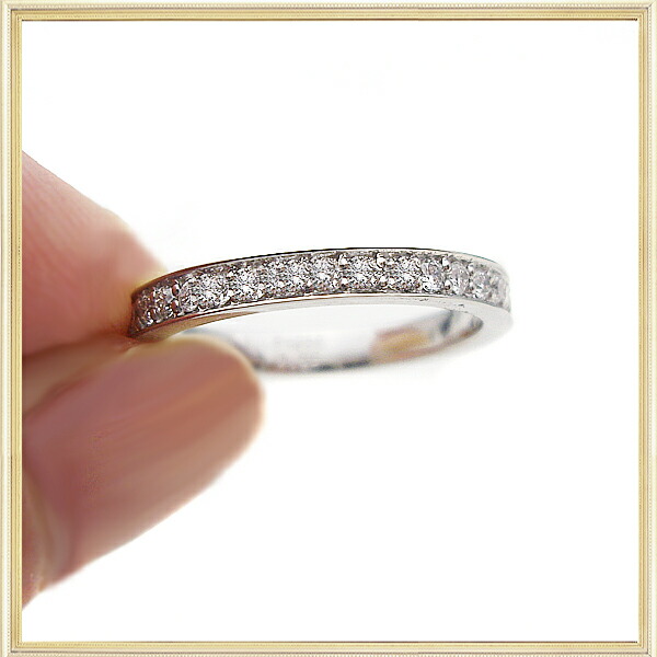 楽天市場】【完全無色透明Fカラー・高級台座無垢使用】pt950【0.5ctup