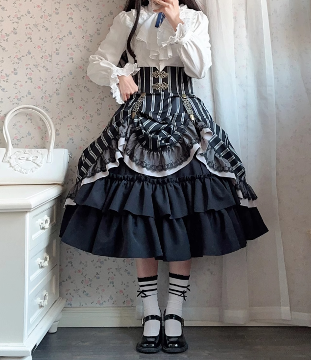 楽天市場】【納期40日】ロリータファッション スカート ゴシック