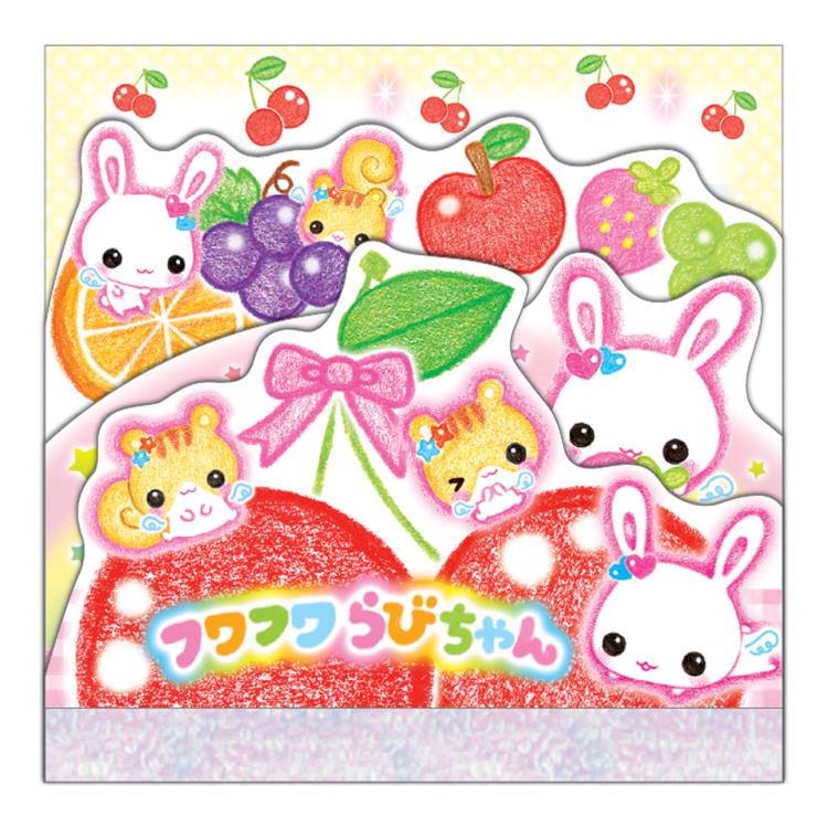楽天市場】平成メモリー ダイカットスクエアメモ フワフワらびちゃん