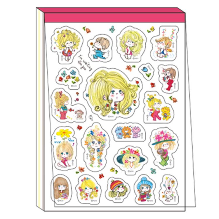 楽天市場】水森亜土 メモパッド シール付 白 405498 Ado Mizumori 亜土