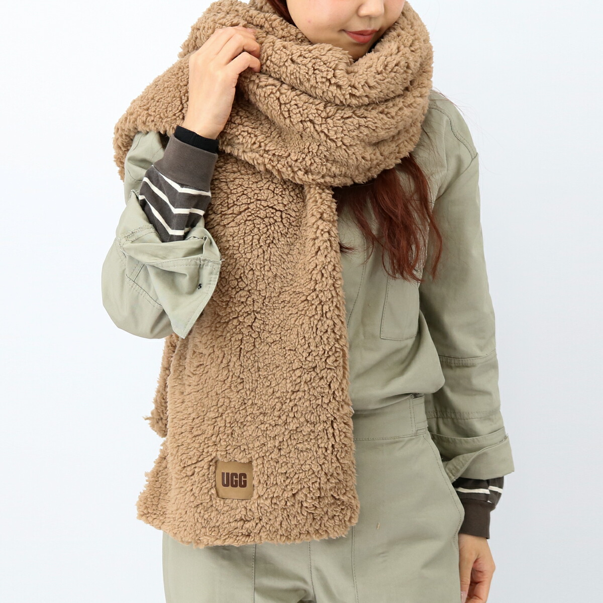 楽天市場】UGG アグ 20052 W SHERPA OVERSIZED SCARF シェルパ