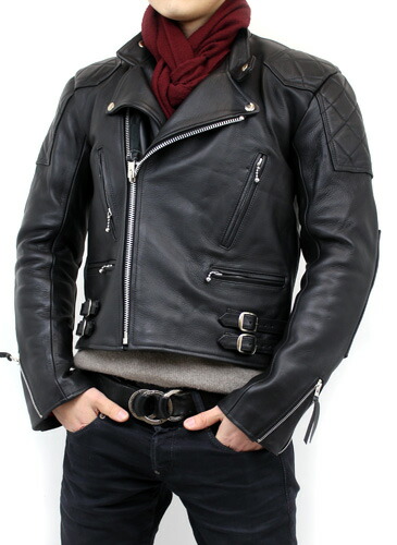 楽天市場】XS~6L ダブルライダース カウレザー 牛革 本革 本皮