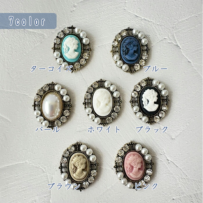 楽天市場】カメオ センターパーツ レトロ アンティーク 貴婦人 リボン