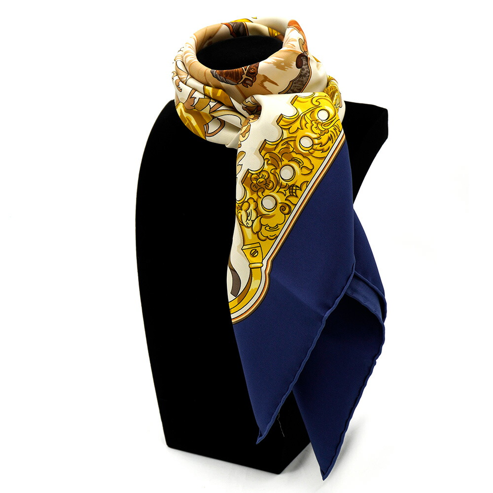 楽天市場】【極美品】【クリーニング済】HERMES エルメス カレ90