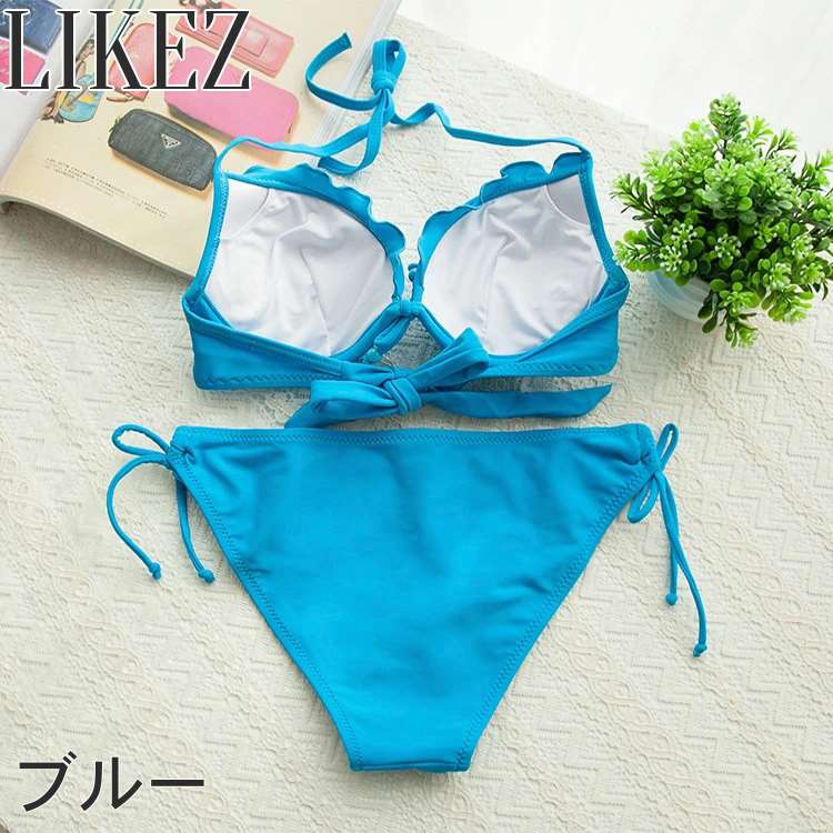 楽天市場】水着 ビキニ セパレート レディース 夏 グリーン/ホワイト