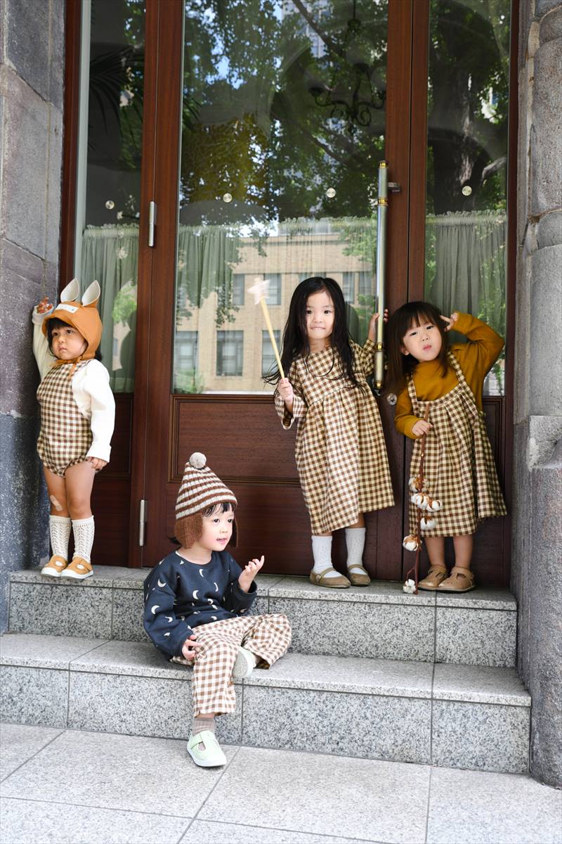 楽天市場】オーガニックズー Chestnut Gingham Tribe Skirt 3-4歳