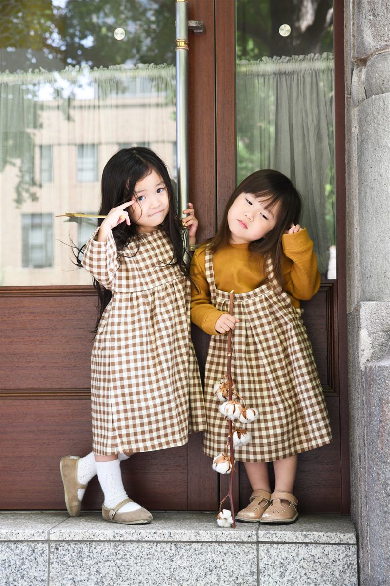 楽天市場】オーガニックズー Chestnut Gingham Tribe Skirt 3-4歳