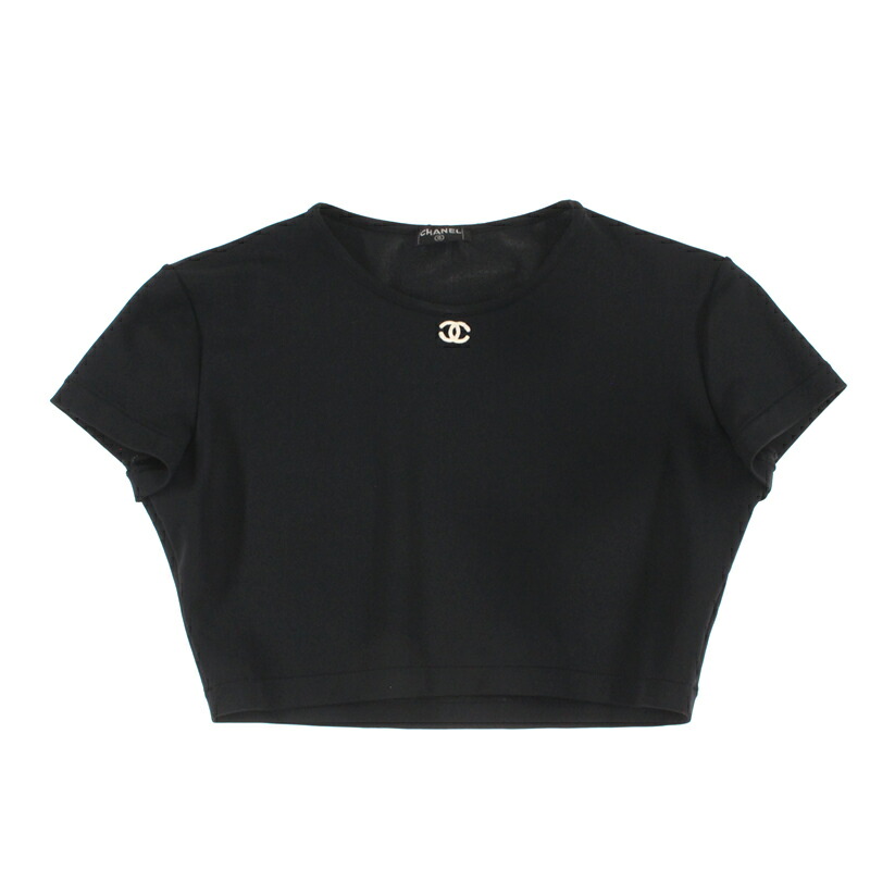 楽天市場】極美品 シャネル CHANEL クロップド丈 チビT トップス 半袖