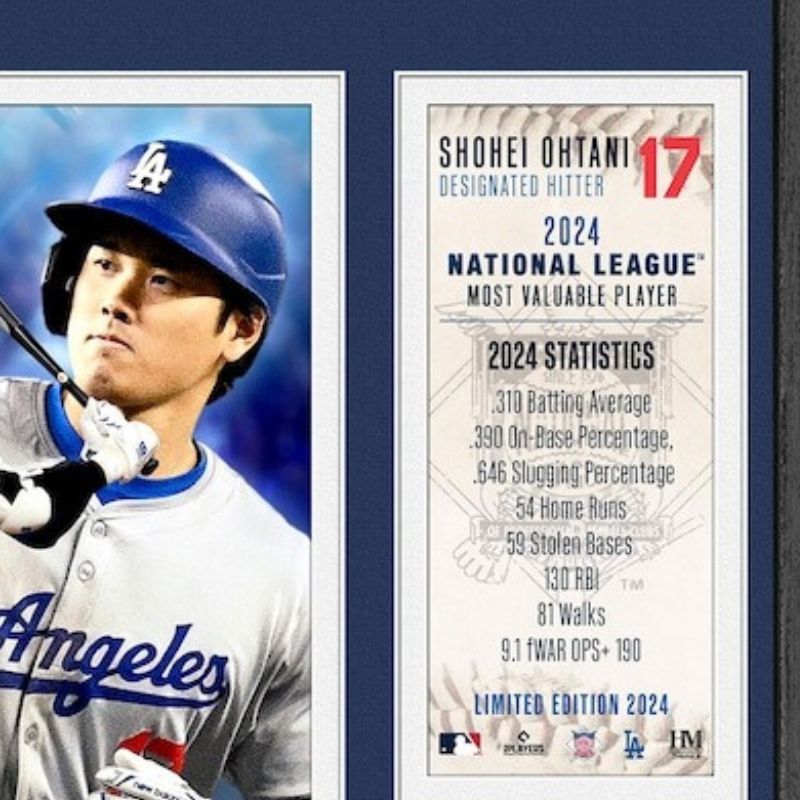 大谷翔平ナショナルリーグMVP獲得記念 メモリアルフォトフレーム