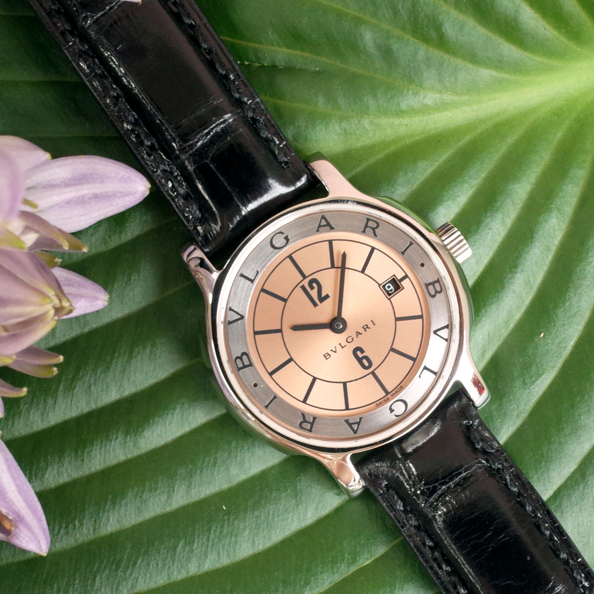 楽天市場】BVLGARI ブルガリ ソロテンポ ST29S ブロンズ 純正革 純正