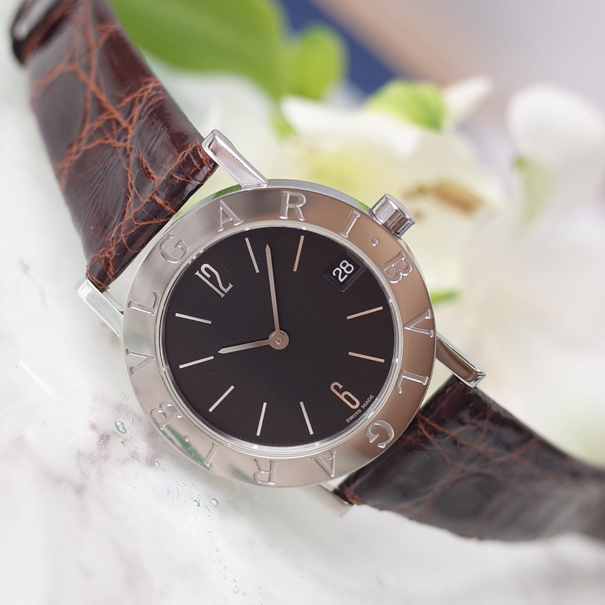 楽天市場】BVLGARI ブルガリブルガリ BB30SLD 黒文字盤 デイト