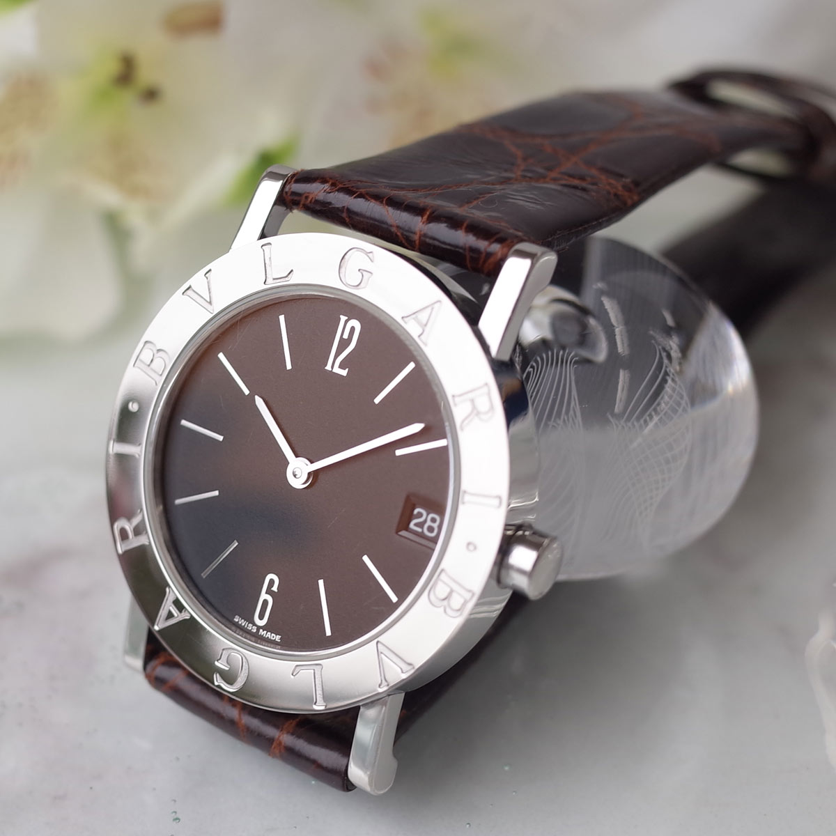 楽天市場】BVLGARI ブルガリブルガリ BB30SLD 黒文字盤 デイト