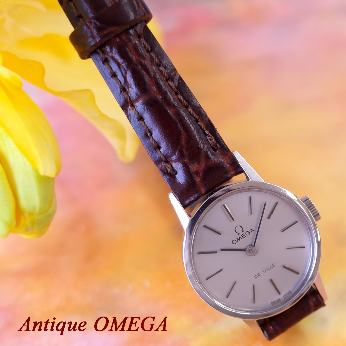 楽天市場】オメガ デビル 70's アンティーク SS グレー サファイア