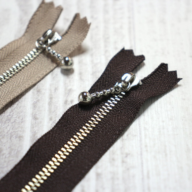 楽天市場】シルバー玉付きファスナー 35cm（ 3N35 ）YKK 8色 日本製