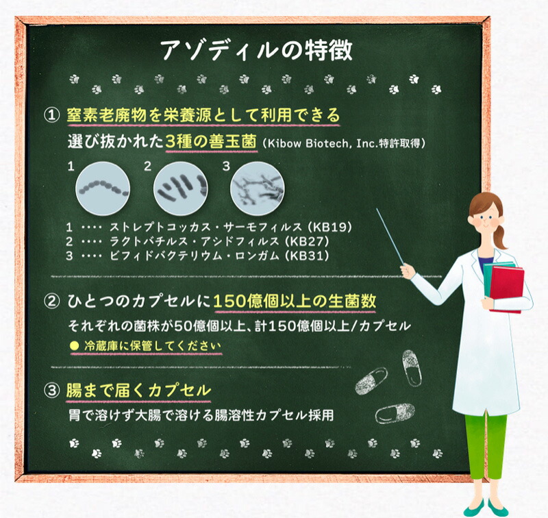 楽天市場】アゾディル 90cap 2セット 犬猫用サプリメント 全国クール