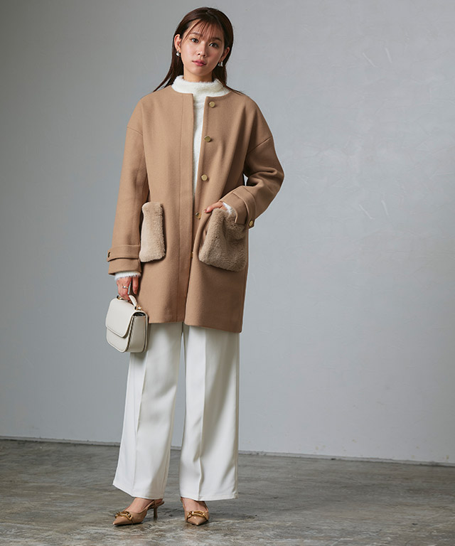 楽天市場】【MAX15％OFFクーポン】≪冬SALE！≫2wayファーポケットノー