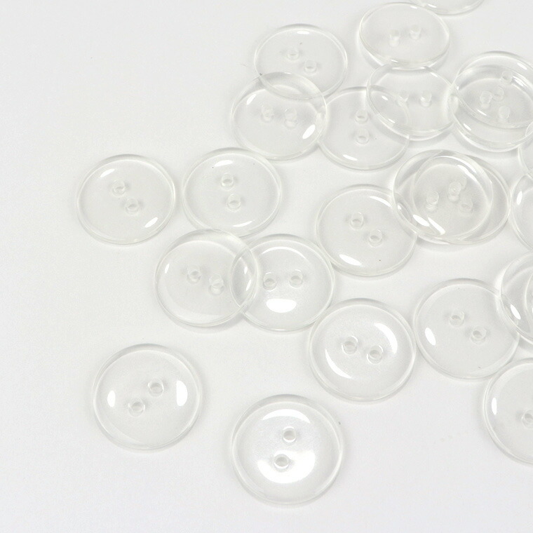 楽天市場】直径20mm アクリル ボタン 円形 クリア 2つ穴 穴2.1mm 20個