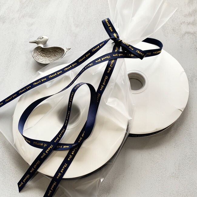 楽天市場】Thank you【 1m カット済み 】13mm幅 グログランリボン