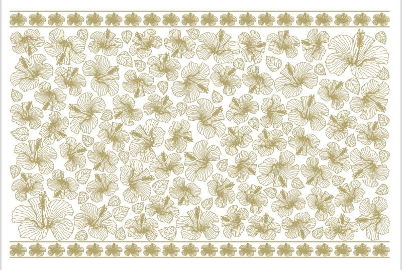 楽天市場】ポーセラーツ 転写紙【白磁用】 Haibiscus ハイビスカス線画