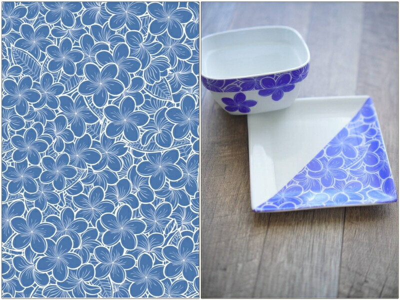 楽天市場】ポーセラーツ 転写紙 【白磁用】 Plumeria プルメリア転写紙