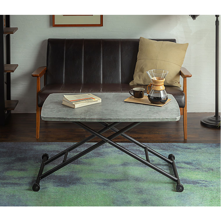 楽天市場】昇降式テーブル 昇降テーブル コンパクト リフトテーブル