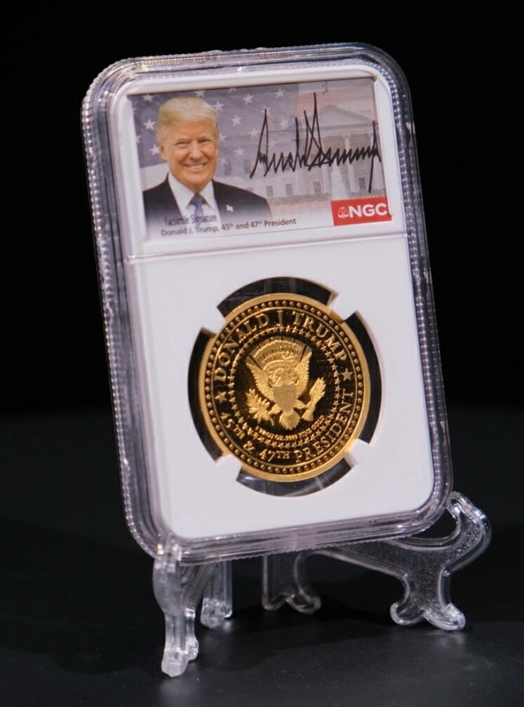 楽天市場】【純金99.99％】 「トランプゴールド メダリオン 第45代＆第