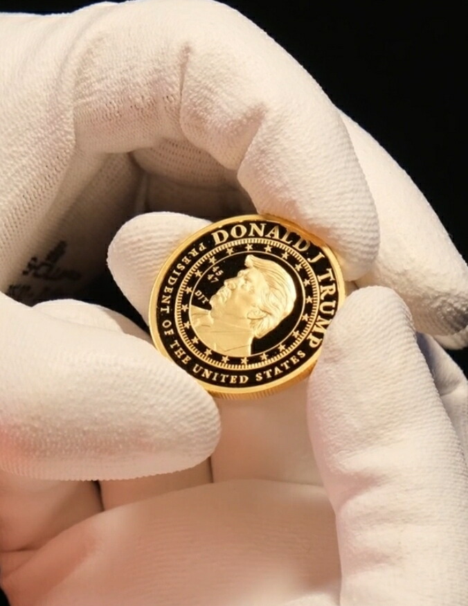 楽天市場】【純金99.99％】 「トランプゴールド メダリオン 第45代＆第