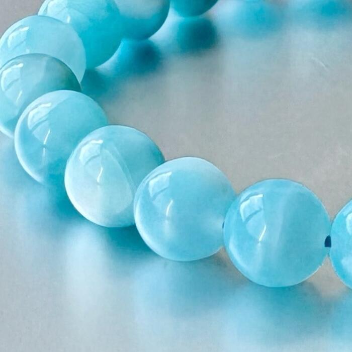 楽天市場】ラリマー ブレスレット おしゃれ 天然石 【ラリマー】9．5