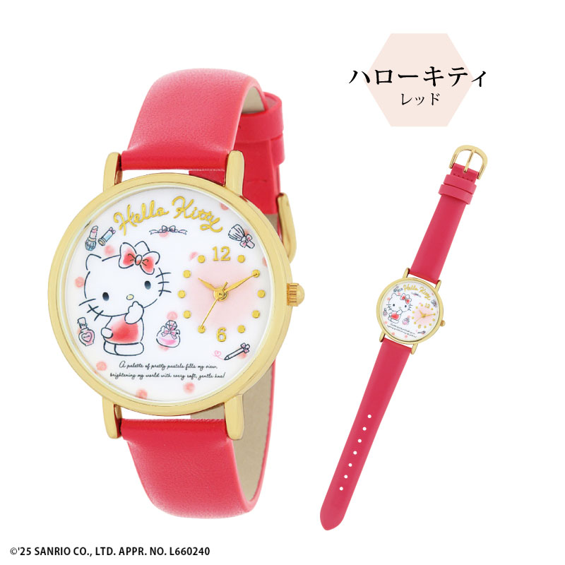 楽天市場】日本製 サンリオ 革ベルトウォッチ ハローキティ