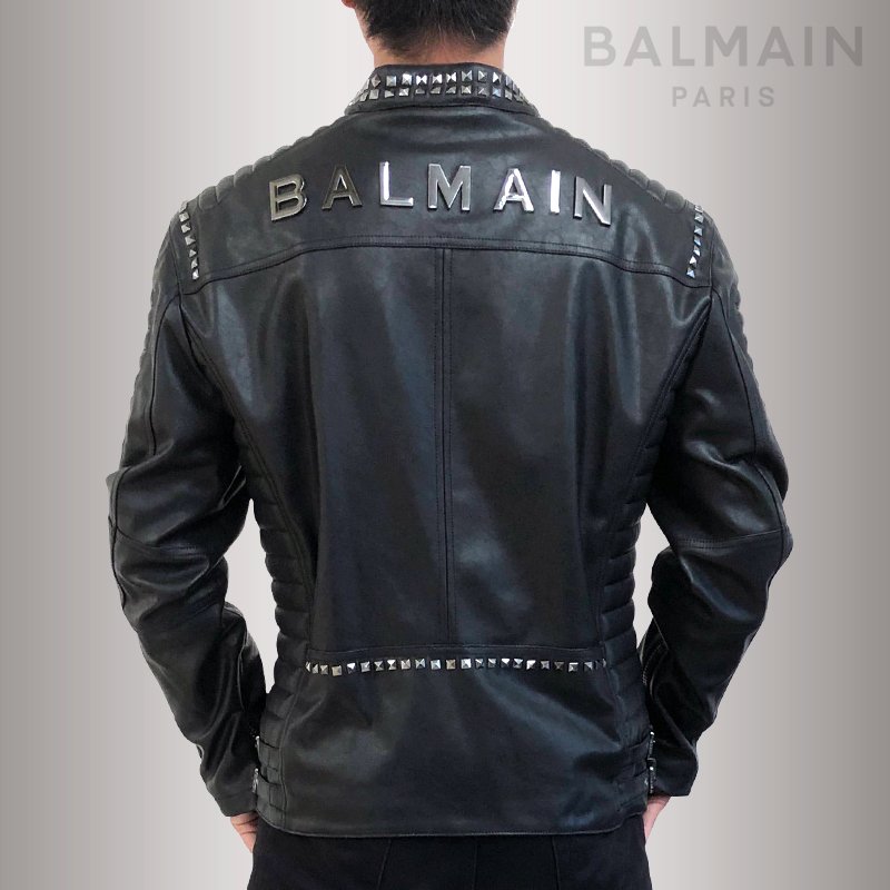 楽天市場】BALMAIN バルマン メンズ ライダース ジャケット 8011