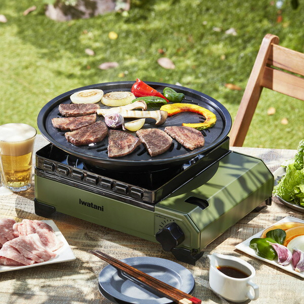 楽天市場】カセットコンロ 屋外 イワタニ カセットフー タフまる 焼肉