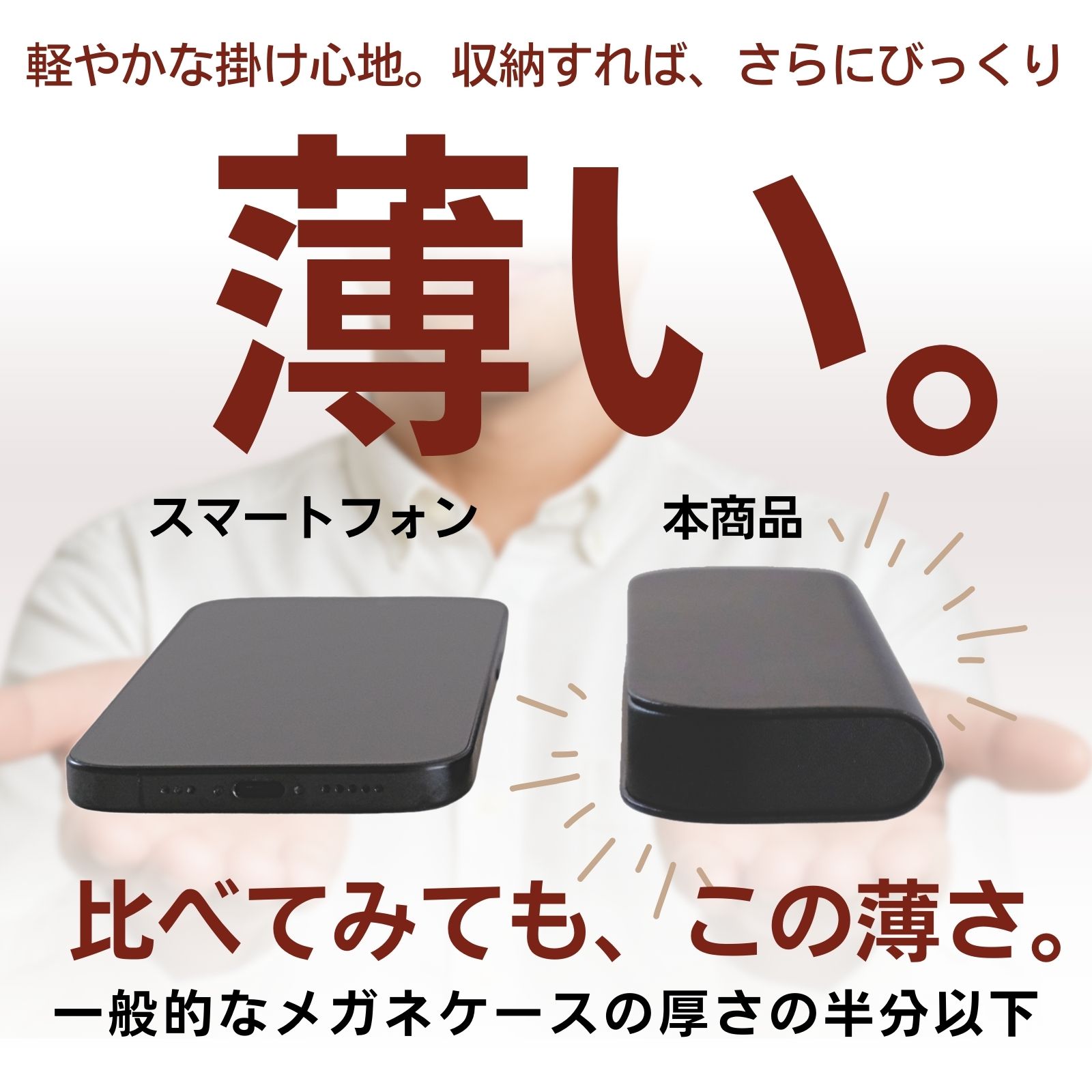 楽天市場】MIDIポケット サングラス 持ち運び ケース 薄型ハード 付き