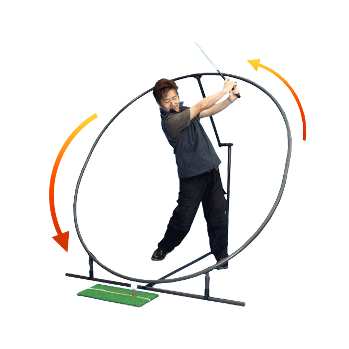 楽天市場】Mサイズ スイングプレーン軌道アシスト ゴルフ練習器具GRS