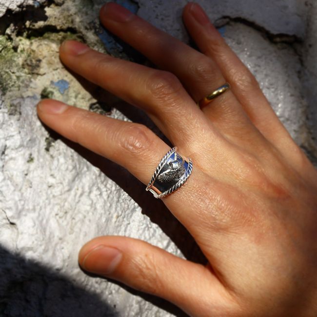 楽天市場】TADY＆KING［ORDER ITEM］縄目リング小SVイーグル