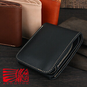 楽天市場】REDMOON レッドムーン ショートウォレット/二つ折り革財布