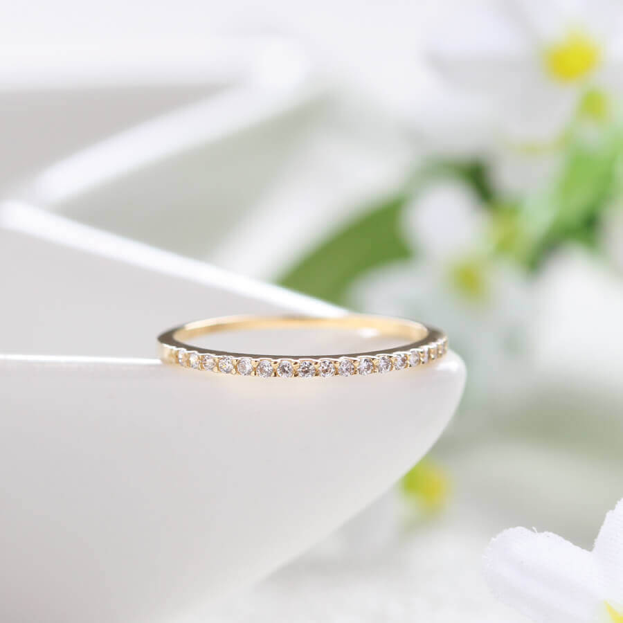 ブランイリス K10 極細エタニティリング 9号 ブランイリス K10 極細