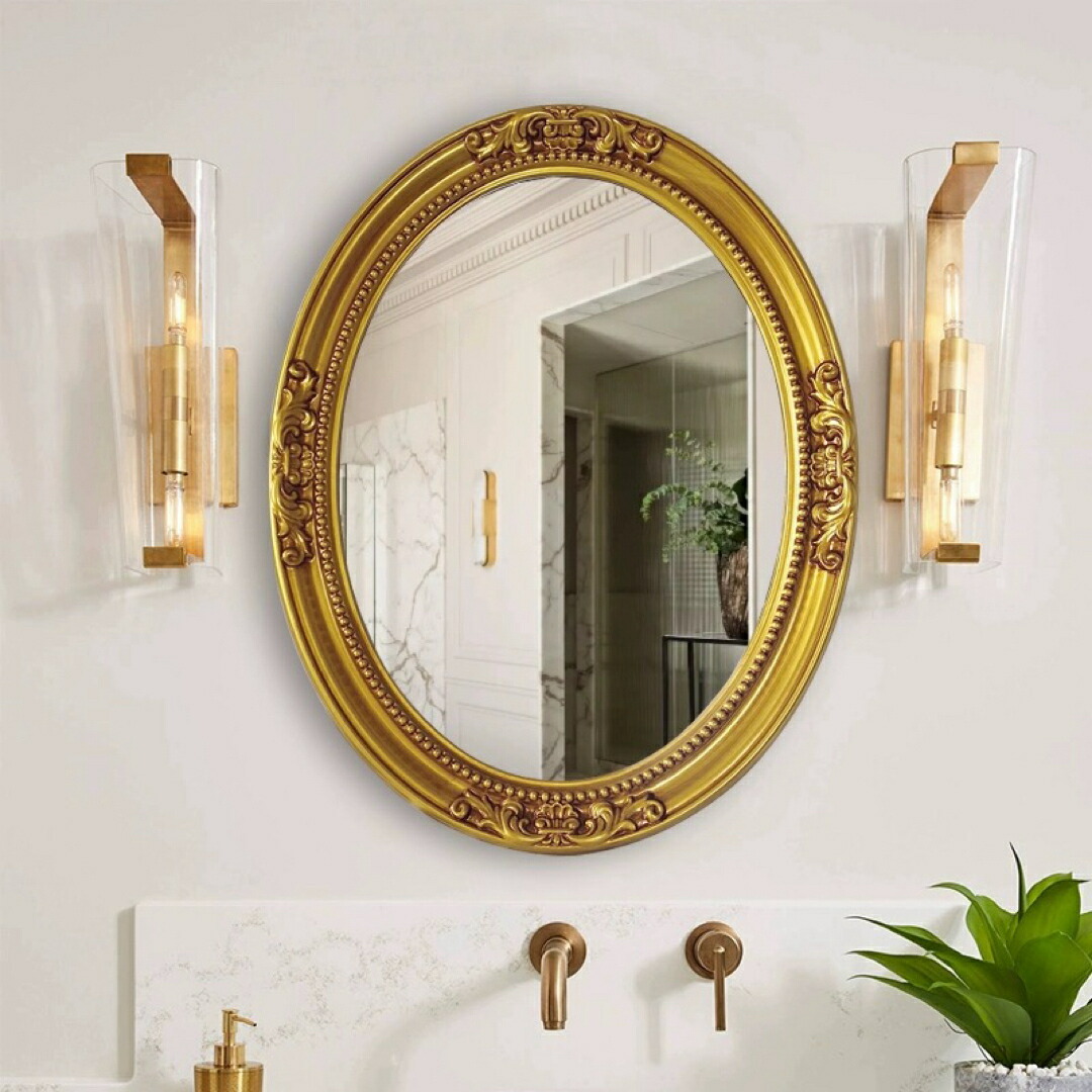 楽天市場】A038905高級感 豪華鏡 アンティーク調 壁掛け鏡 壁掛け