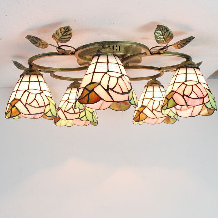 楽天市場】A047914ステンドグラス．ペンダントライト 豪華天井照明