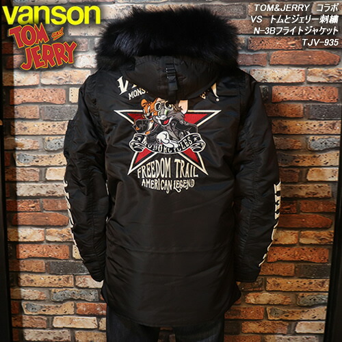 楽天市場】VANSON×TOM&JERRYバンソン×トムとジェリーコラボ◇VS 刺繍N