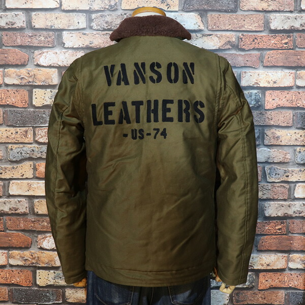 楽天市場】VANSONバンソン◇N-1デッキジャケット◇◇KAHKI◇nvjk-2105