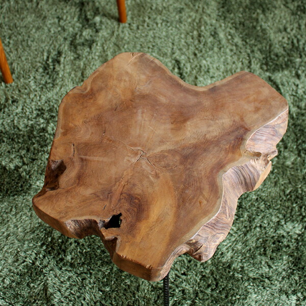 楽天市場】サイドテーブル 切り株ヴィンテージデザイン ラフさが魅力約