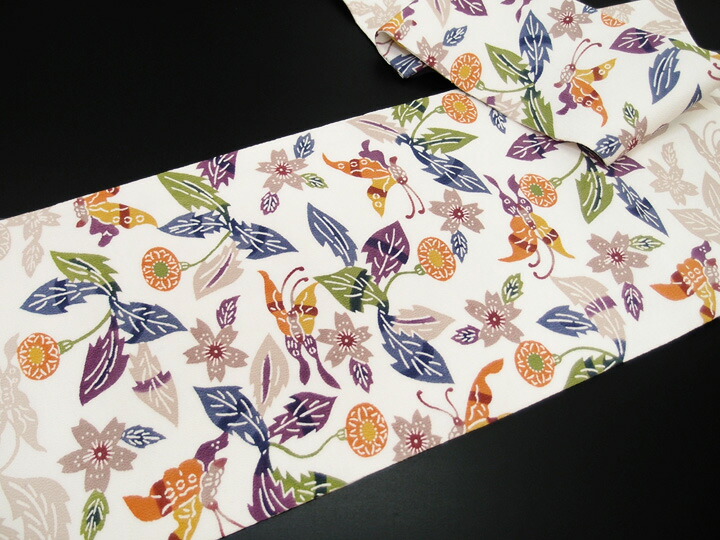 楽天市場】名古屋帯 九寸帯 栗山吉三郎工房 和染紅型 たんぽぽ 蝶 正絹