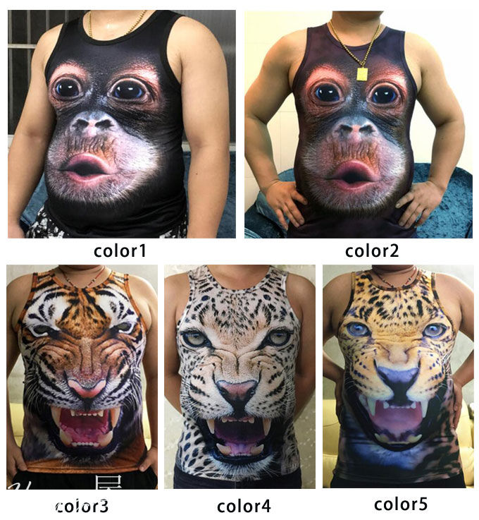 楽天市場】タンクトップ アニマルプリント 接触冷感 メンズ 3D 3d