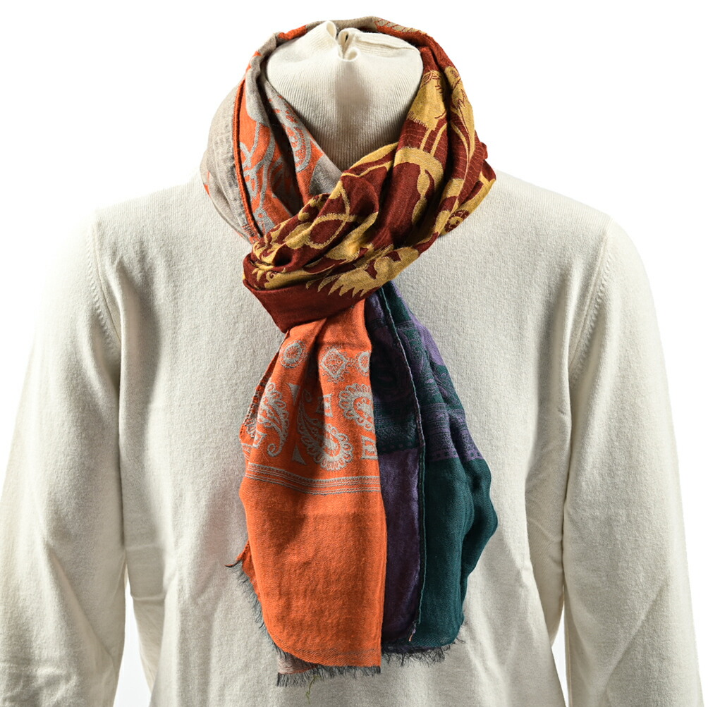 楽天市場】エトロ ETRO ストール マフラー 春 秋 3シーズン メンズ