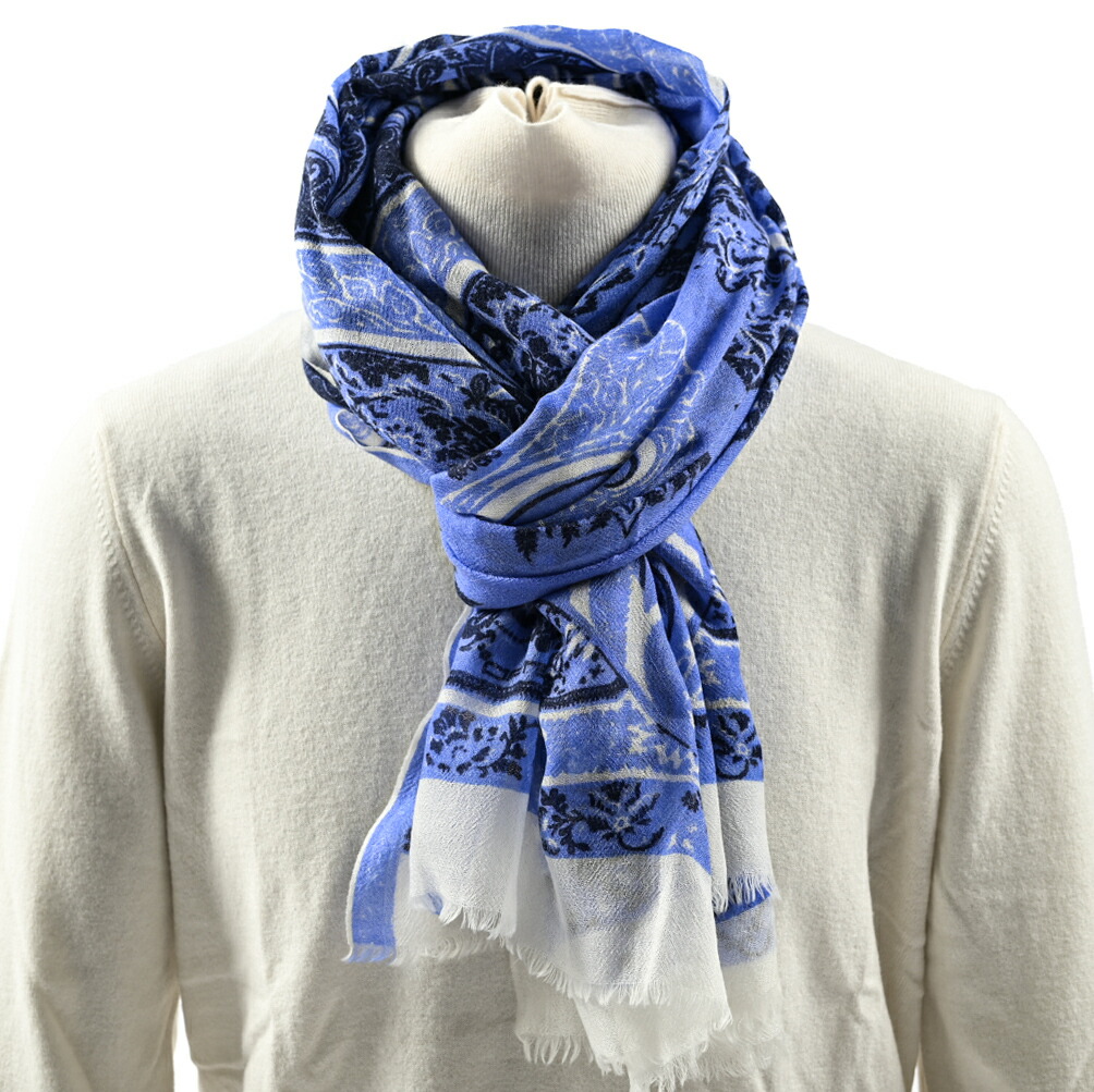 楽天市場】エトロ ETRO ストール マフラー 春夏 秋 3シーズン メンズ