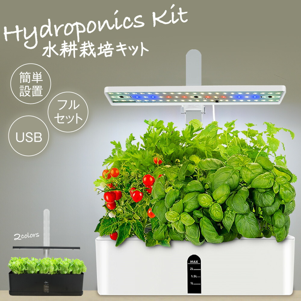 楽天市場】水耕栽培 キット セット 家庭菜園 プランター栽培 育苗 水耕