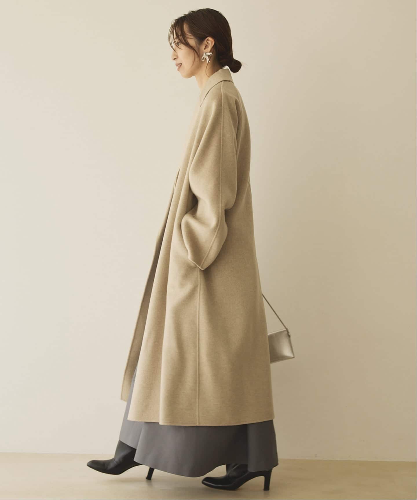 VERMEIL par iena｜カシミヤリバーロングコート | Rakuten Fashion